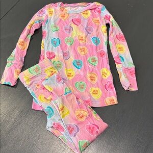 Bums and Roses Sweetheart Pajama Set 2T